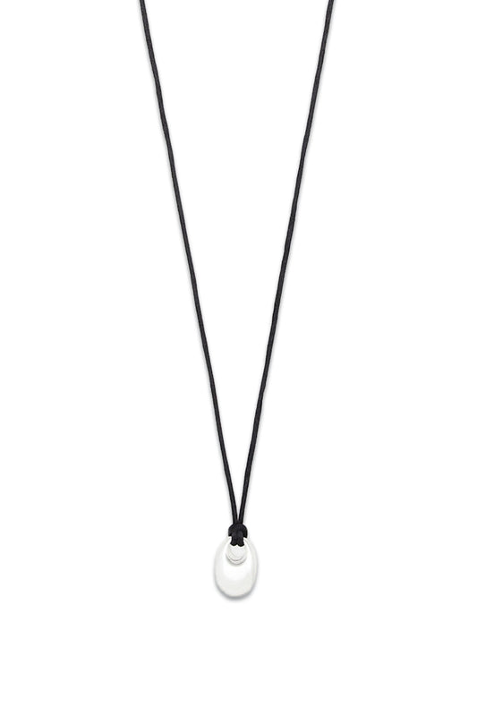Long Cord Necklace With Droplet Detail