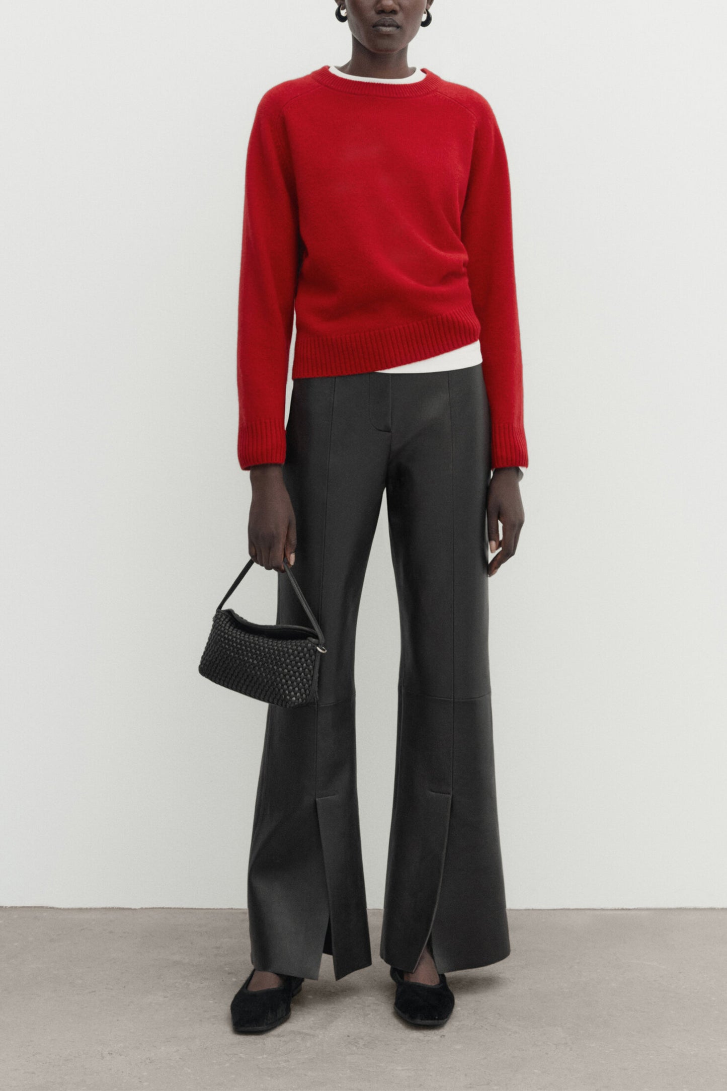 Wool and Cashmere Blend Knit Sweater