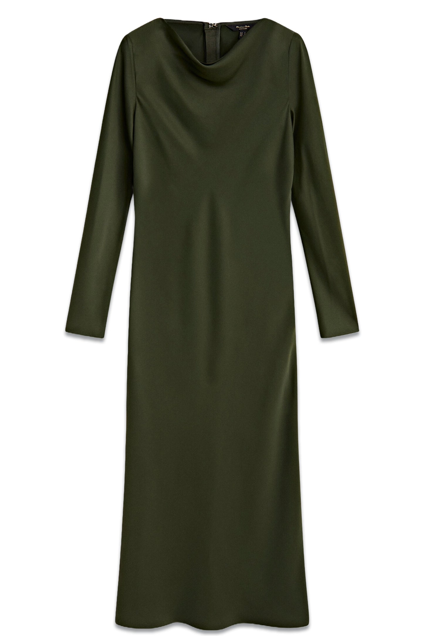 Long Sleeve Satin Dress