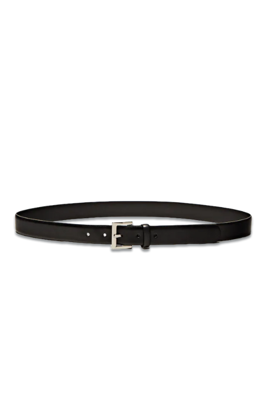 Leather Belt With Square Buckle