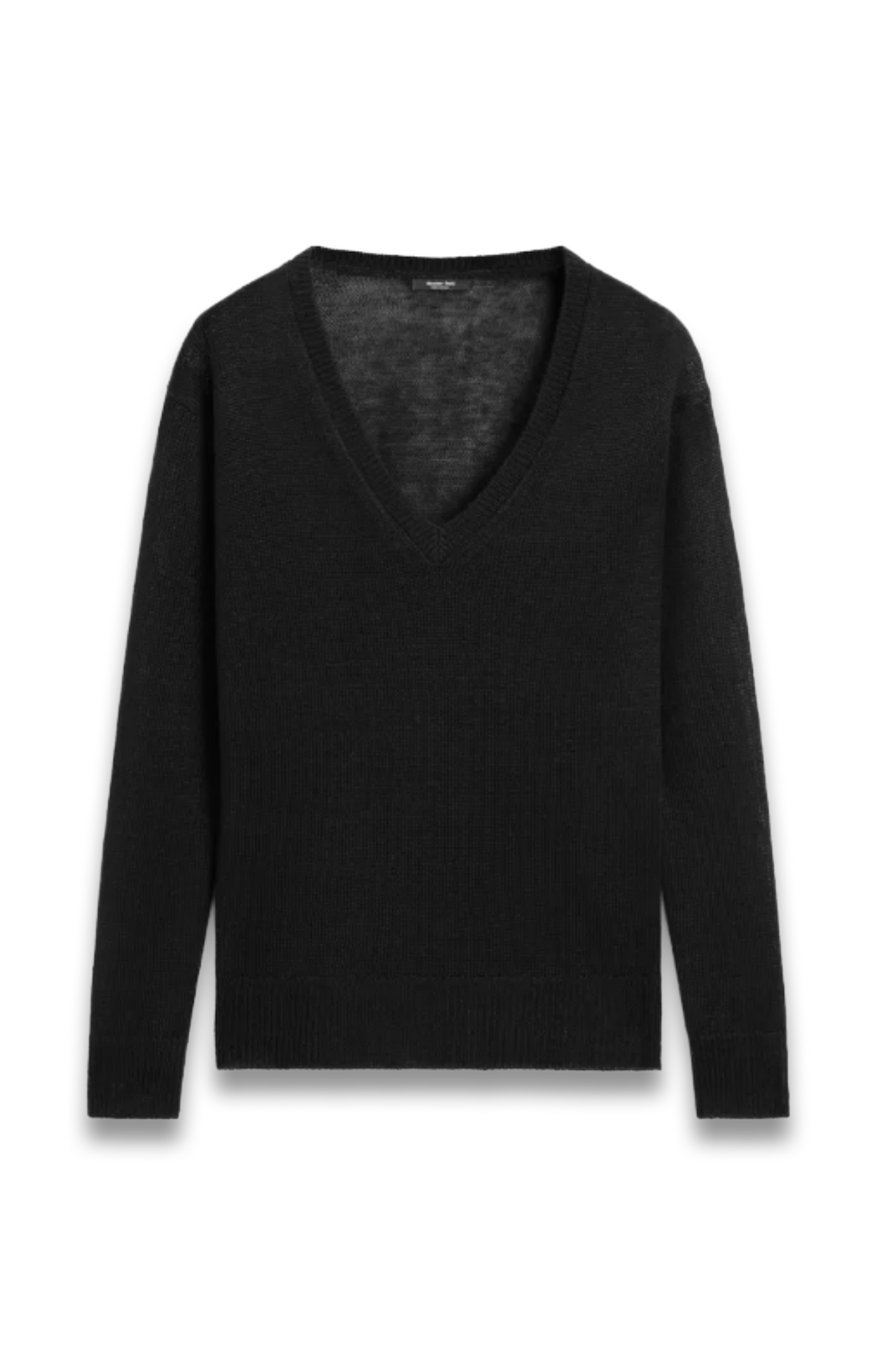 Linen V-Neck Knit Sweater