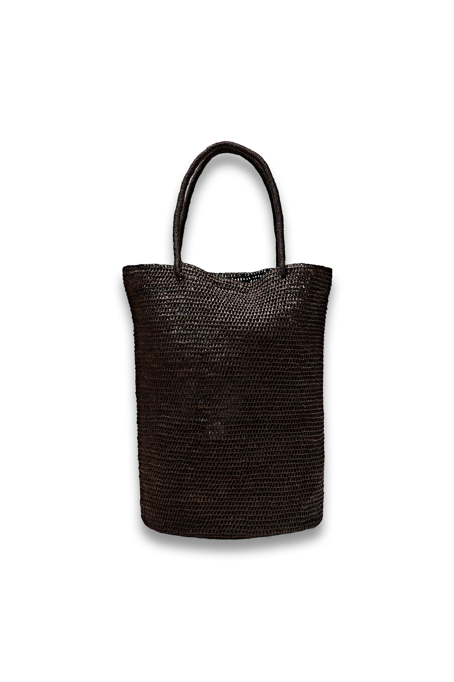 Raffia Bucket Tote Bag