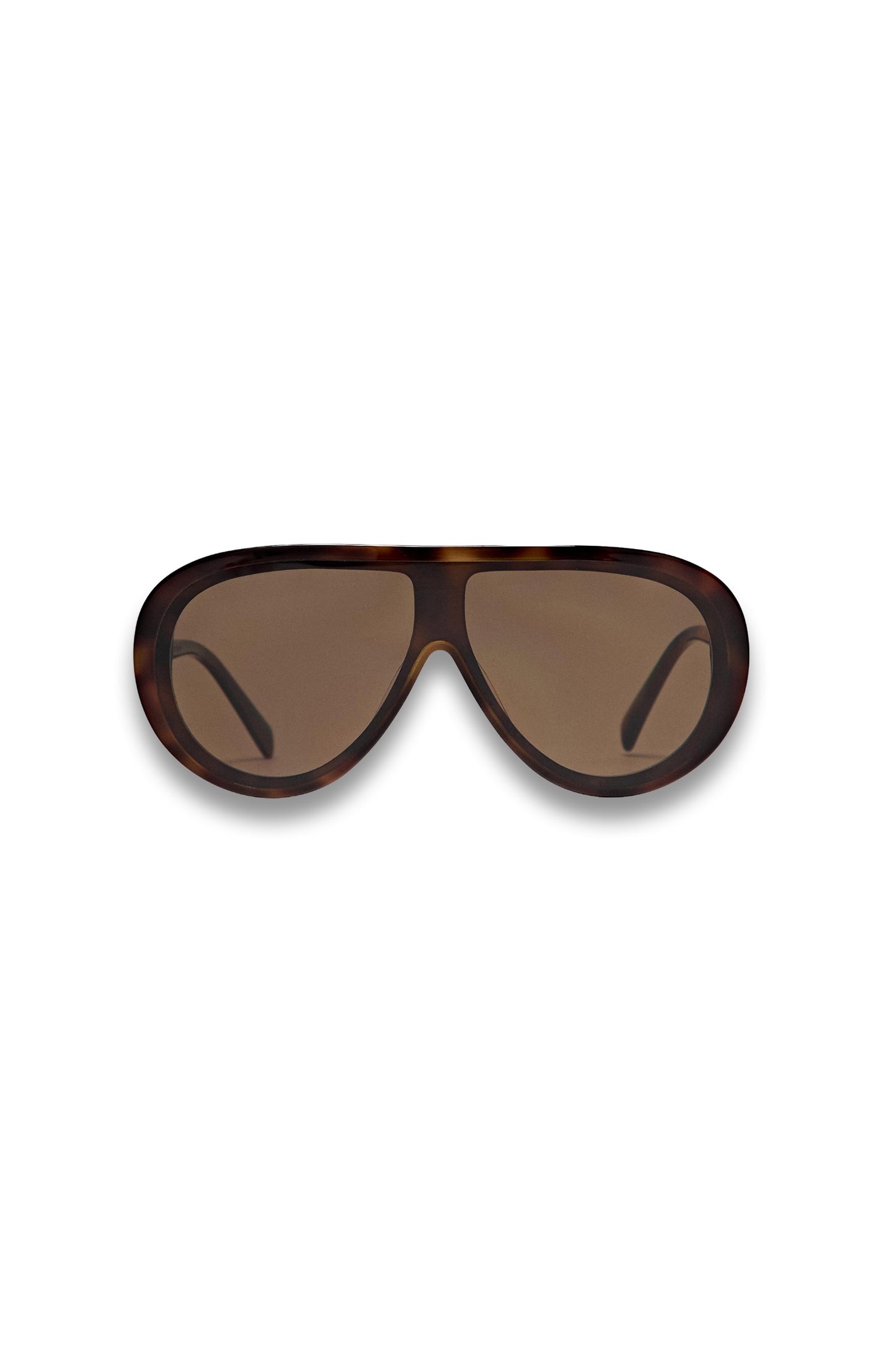 Tortoiseshell-effect Aviator Sunglasses