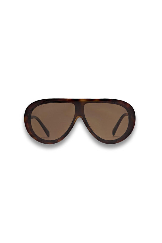 Tortoiseshell-effect Aviator Sunglasses