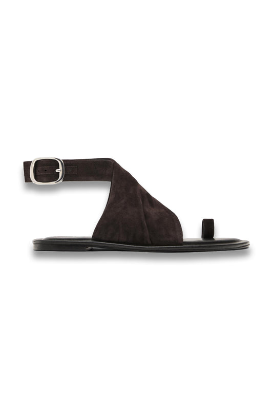 Suede Crossover Sandals