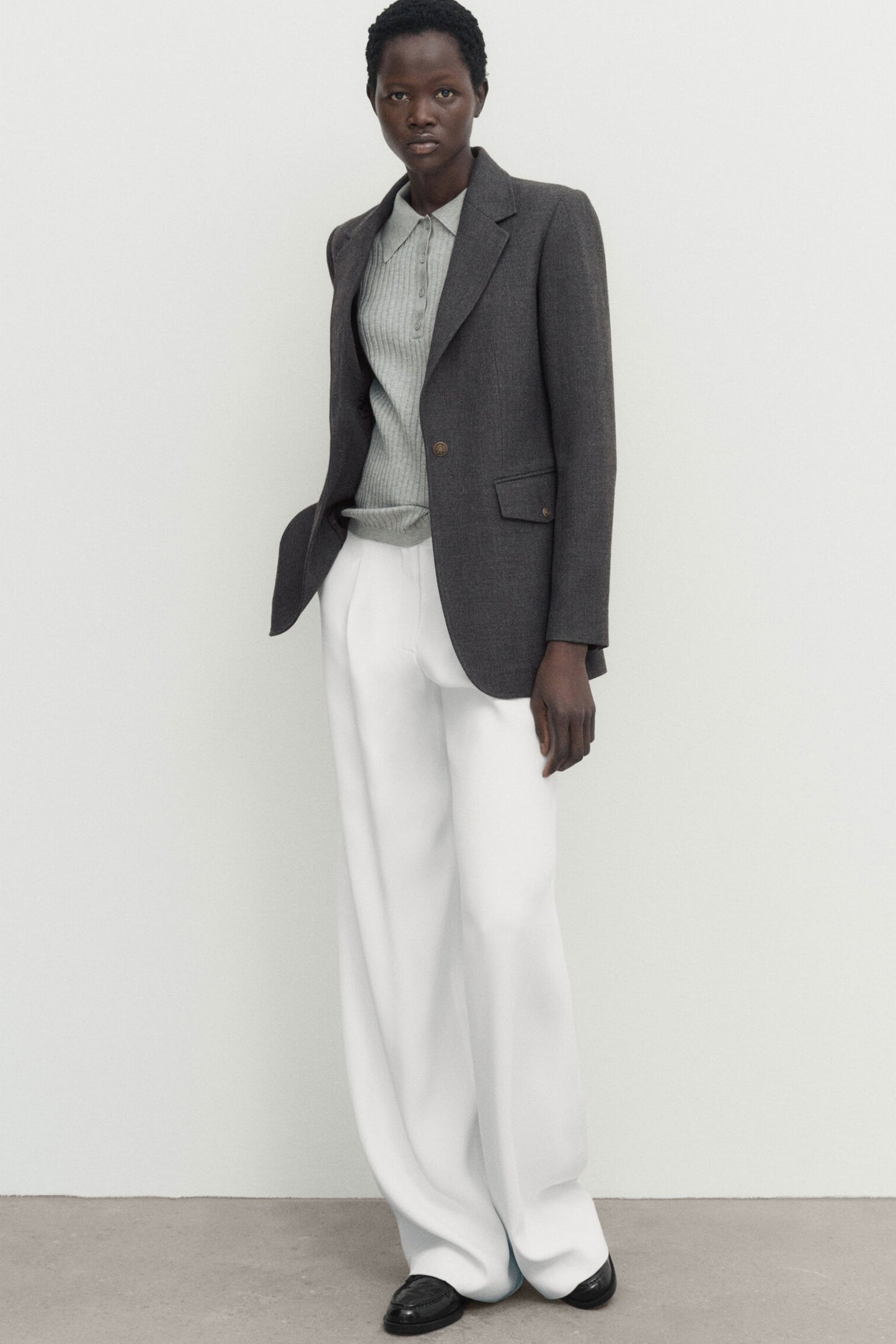 Twill Blazer With Buttons