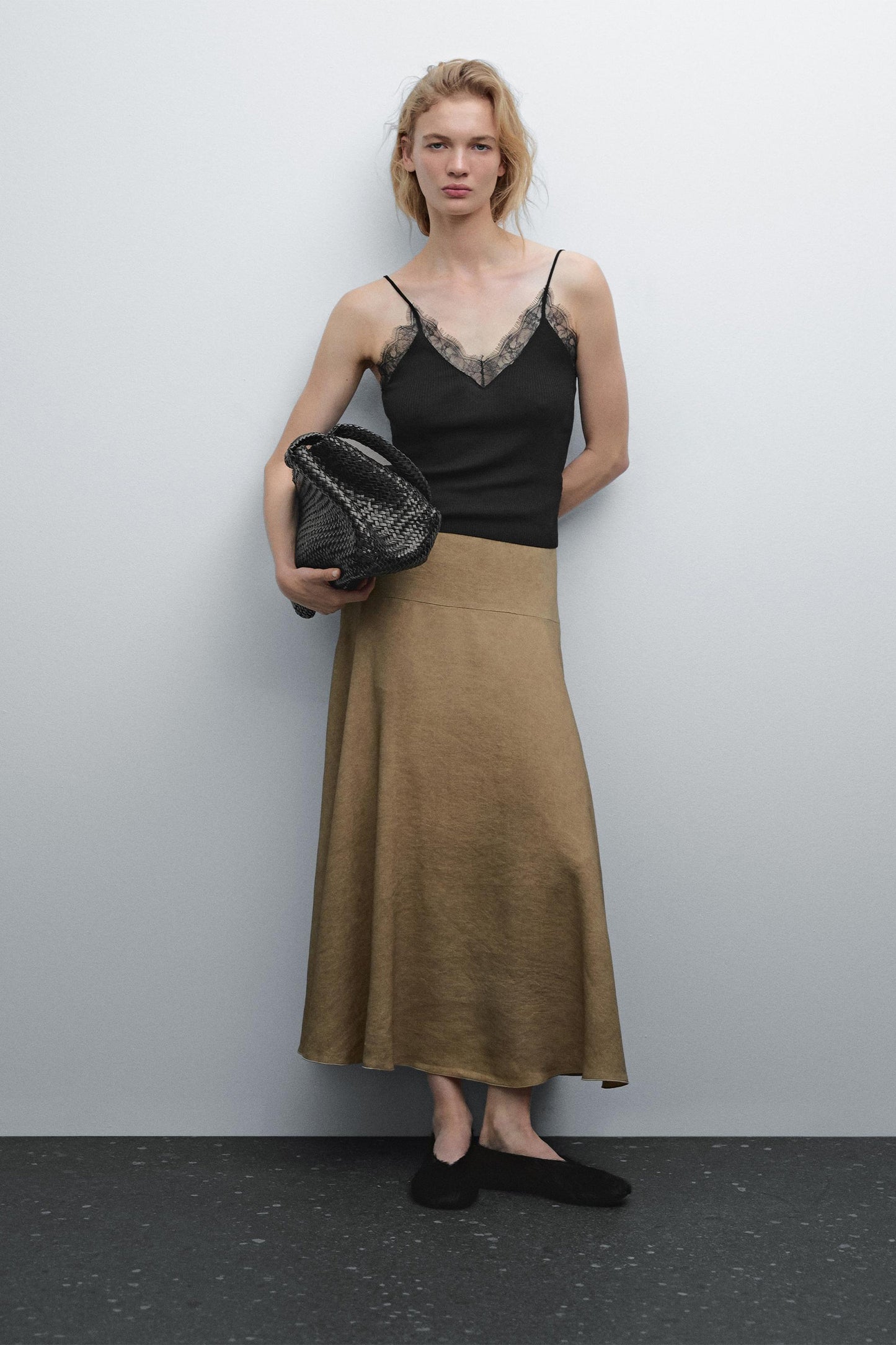 Lace-Trimmed Camisole Top
