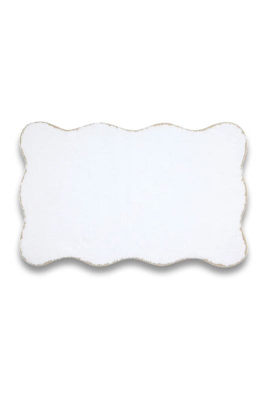 Amelia Scalloped Bath Mat