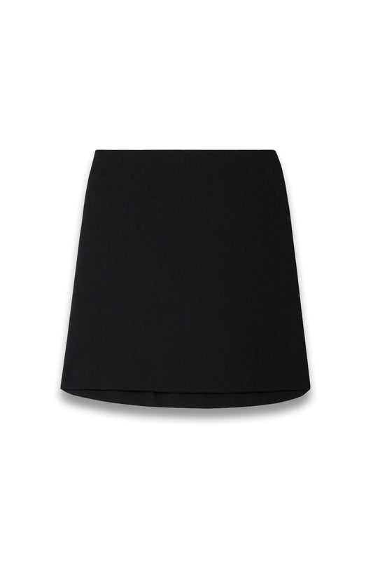 Crepe Mini Skirt