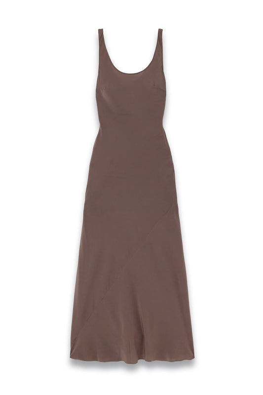 Silk Crepe De Chine Midi Dress