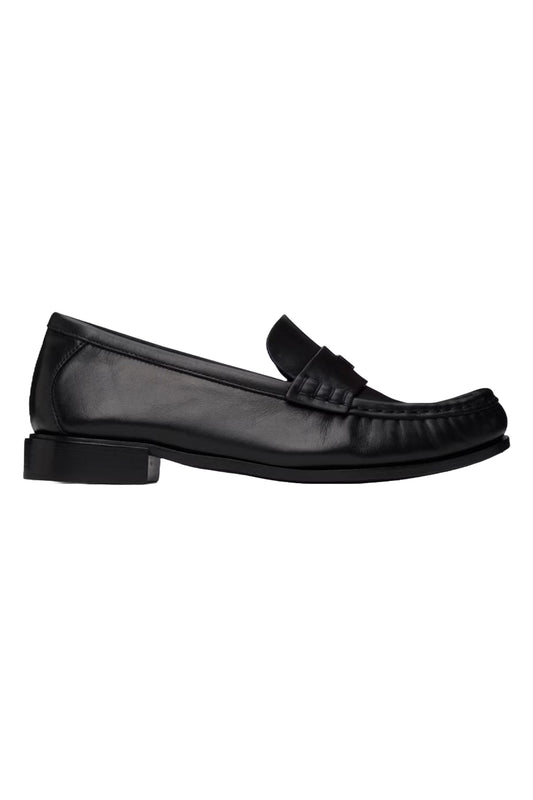 Black Leather Loafers