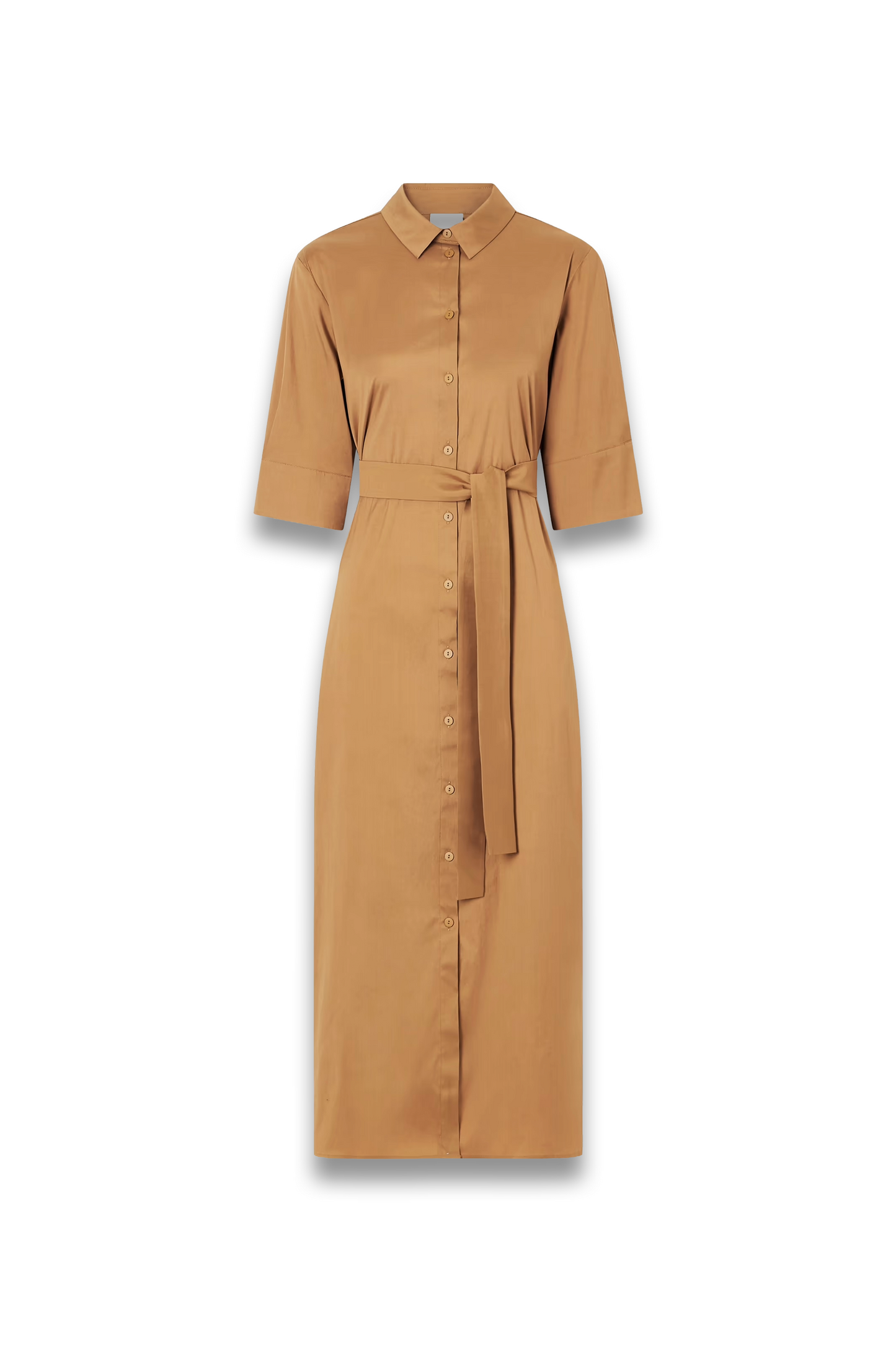 Cotton-blend Poplin Midi Dress