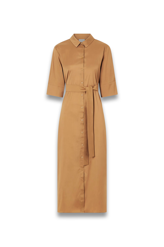 Cotton-blend Poplin Midi Dress