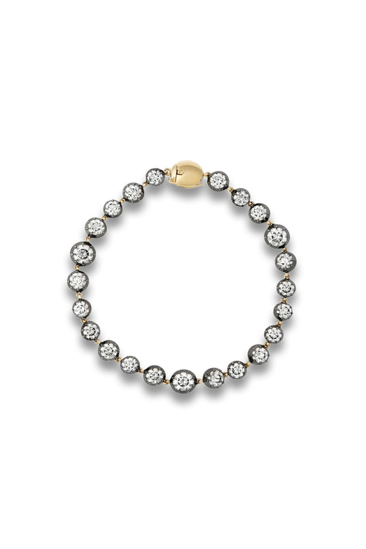 Signature Diamond Button Back Bracelet
