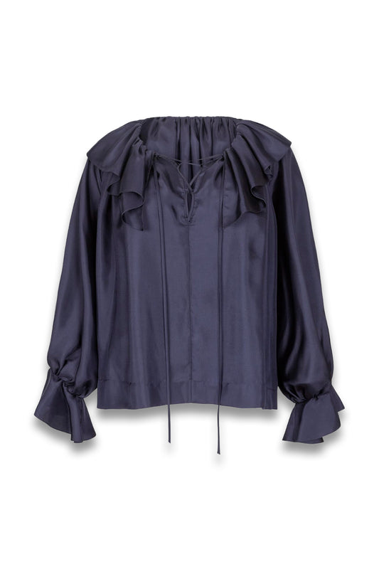 Louisa Silk Twill Blouse