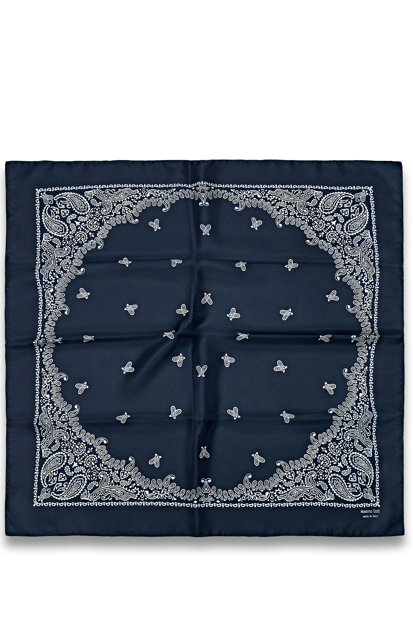 100% silk paisley print scarf