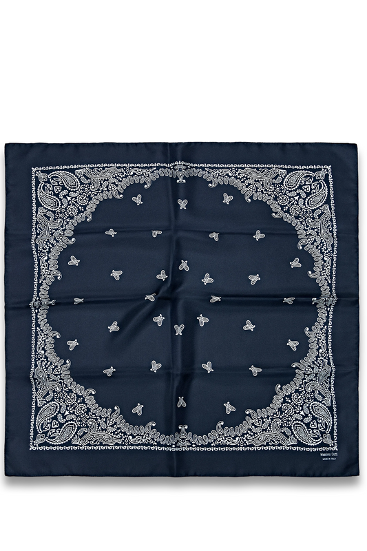 100% silk paisley print scarf