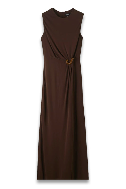 Knot Detail Maxi Dress–Elevated Evening Jersey