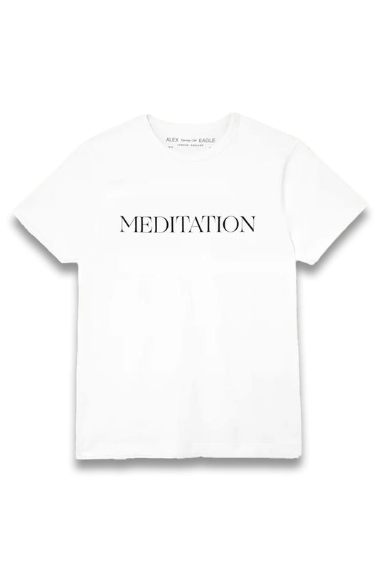 Meditation-Print Organic-Cotton T-Shirt