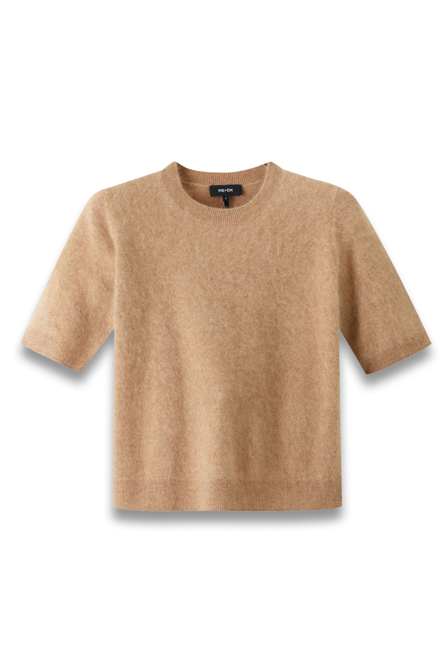 Brushed Cashmere Straight Knit Tee