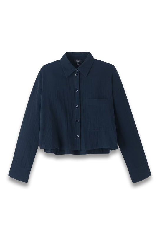 Cheesecloth Cropped Shirt