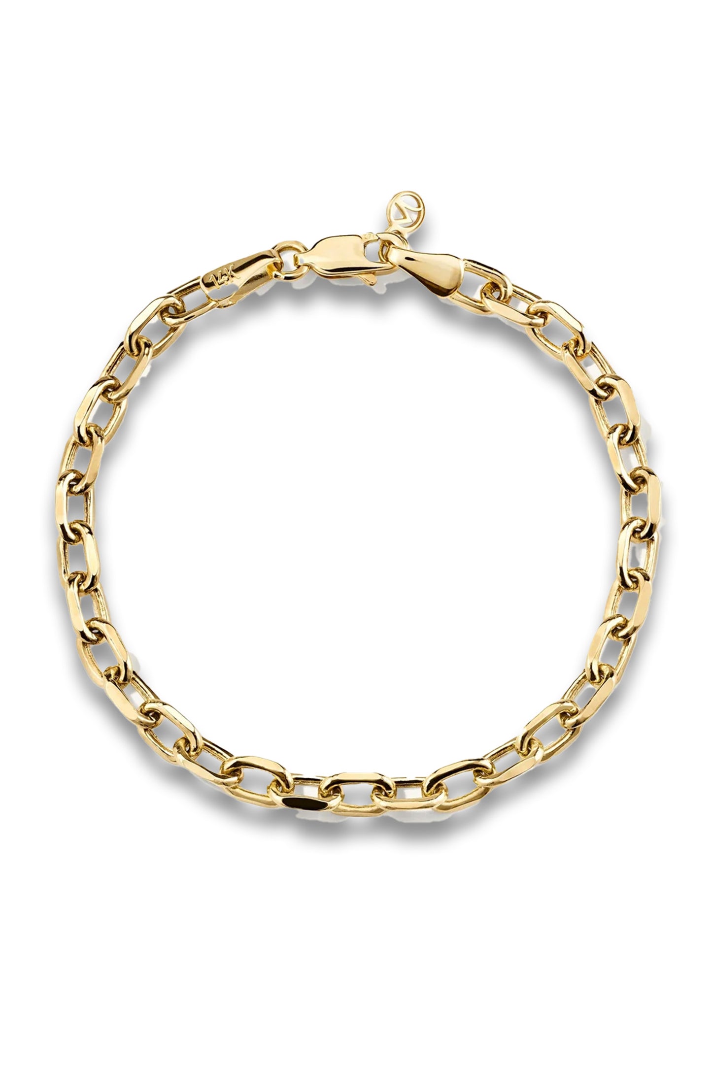 Large Square Oval Chain Bracelet