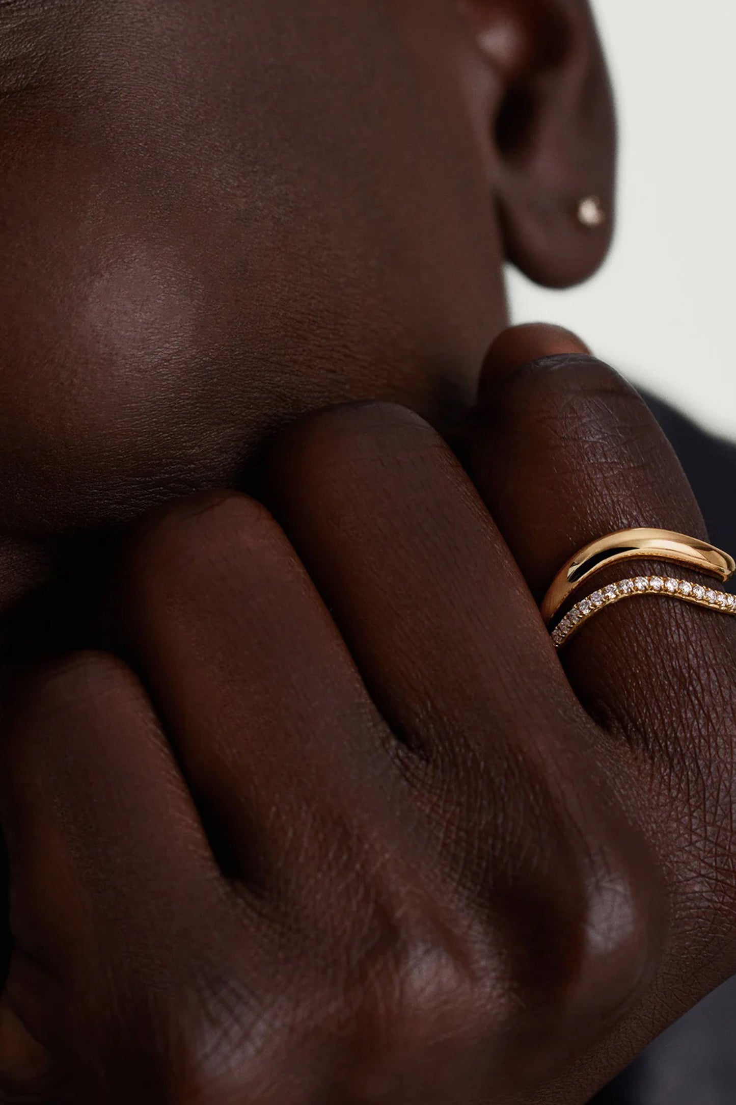 Dôme Figure Slim Ring
