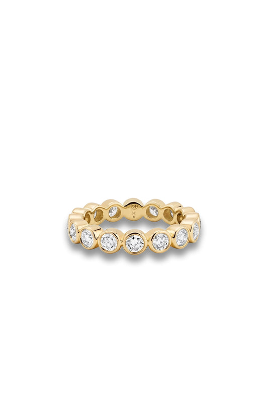 Lab Grown Diamond Round Cut Bezel Eternity Band