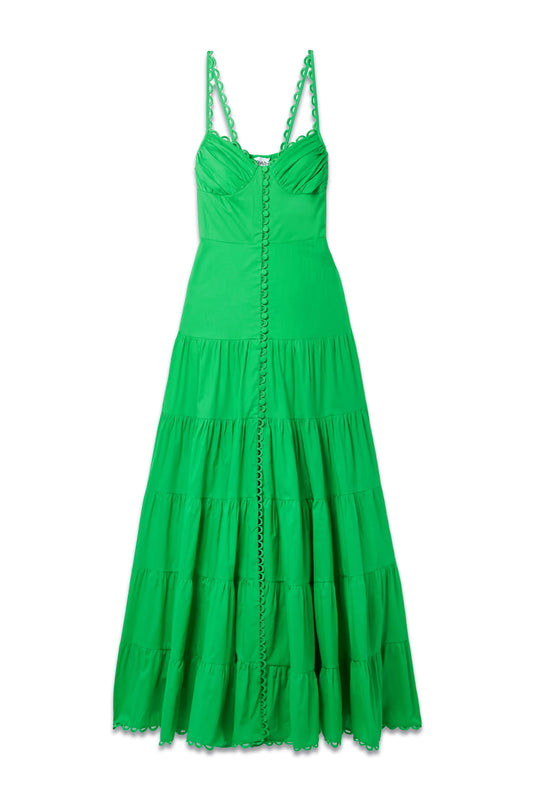 Melia Tiered Cotton-blend Maxi Dress