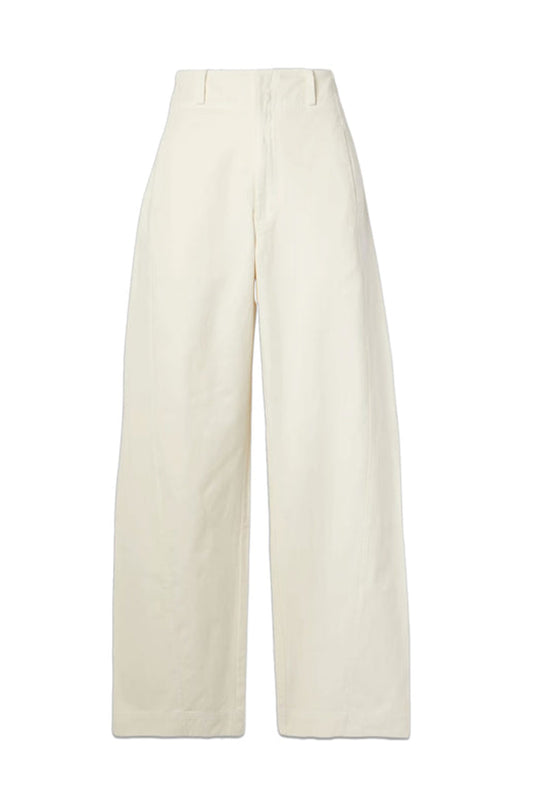 Meridian Cotton-twill Wide-leg Pants