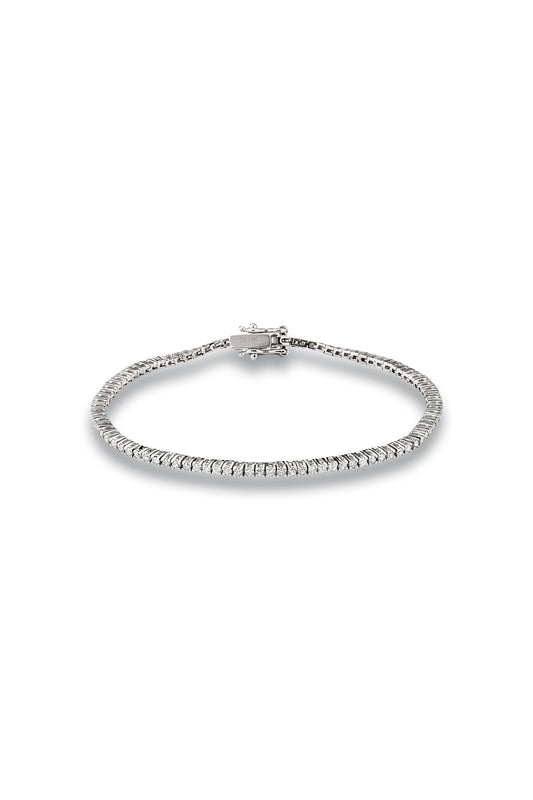 White Gold Diamond Tennis Bracelet 1.3mm