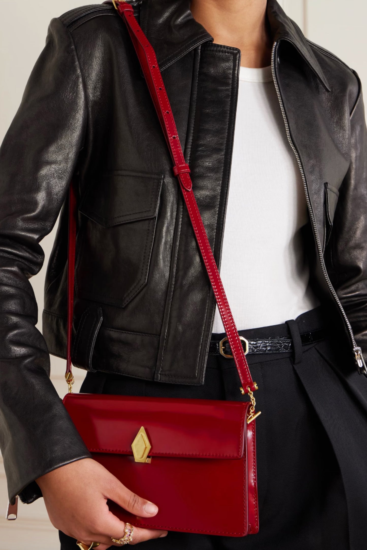 Parallel 22 Leather Shoulder Bag
