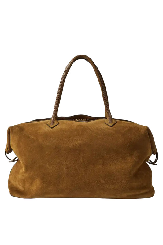 Weekend XL Leather-Trimmed Suede Tote