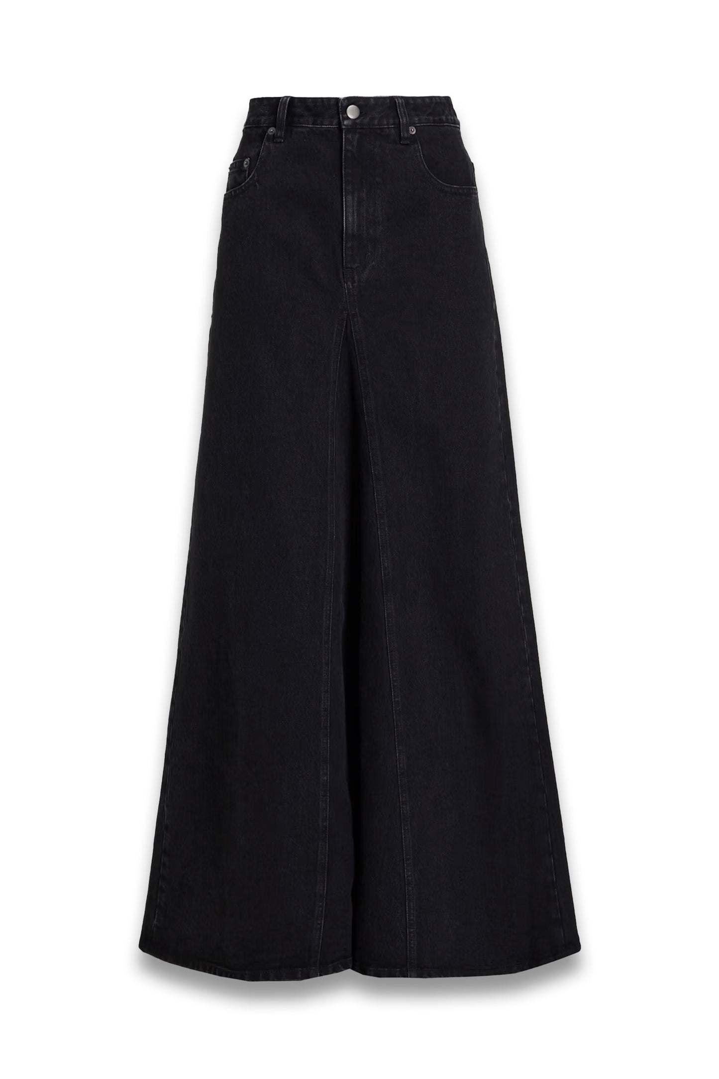 Denim maxi skirt