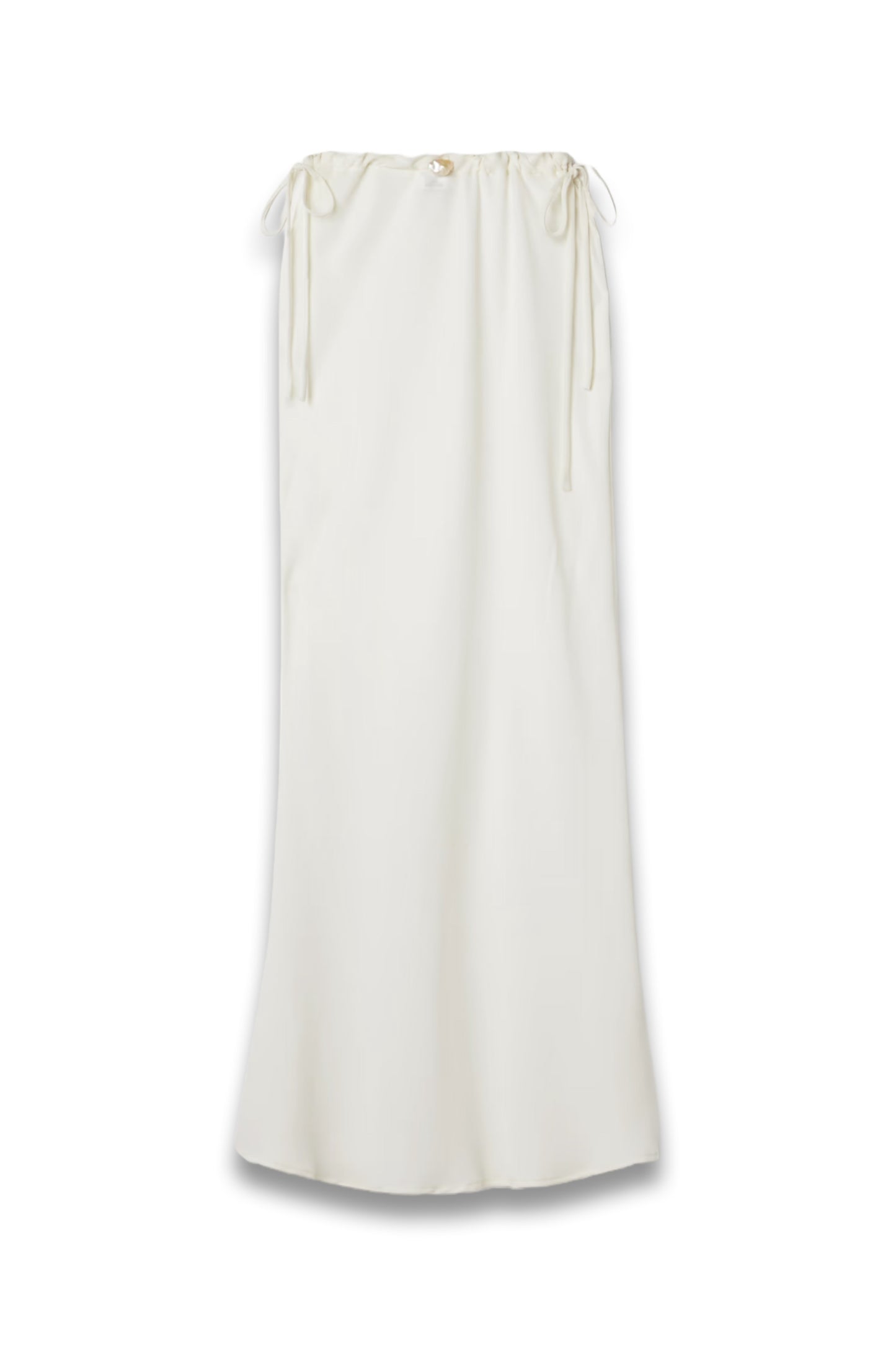 Ola Pearl Embellished Recycled Crepe de Chine Midi Skirt