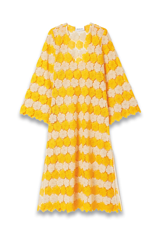 Arelis Cotton Guipure Lace Kaftan