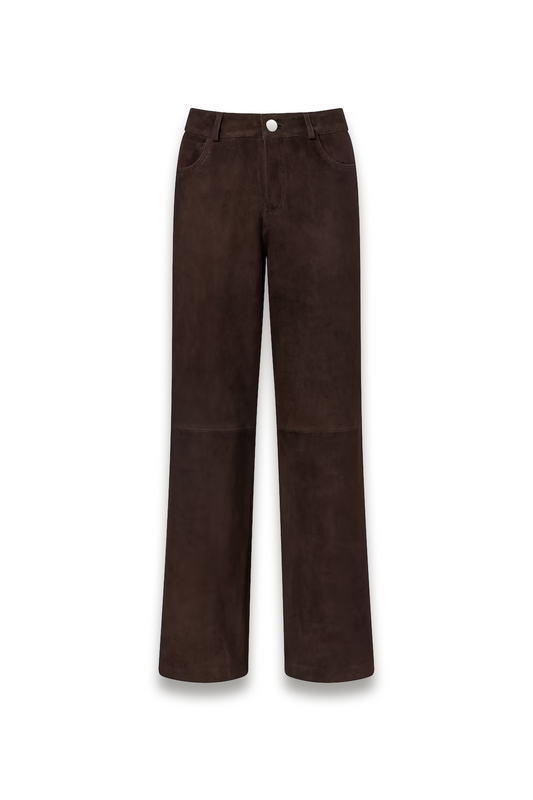 Milo Suede Wide-leg Pants