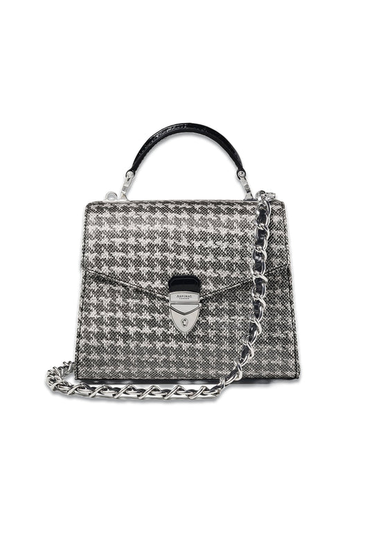 Midi Mayfair 2, Black and Silver Dogtooth
