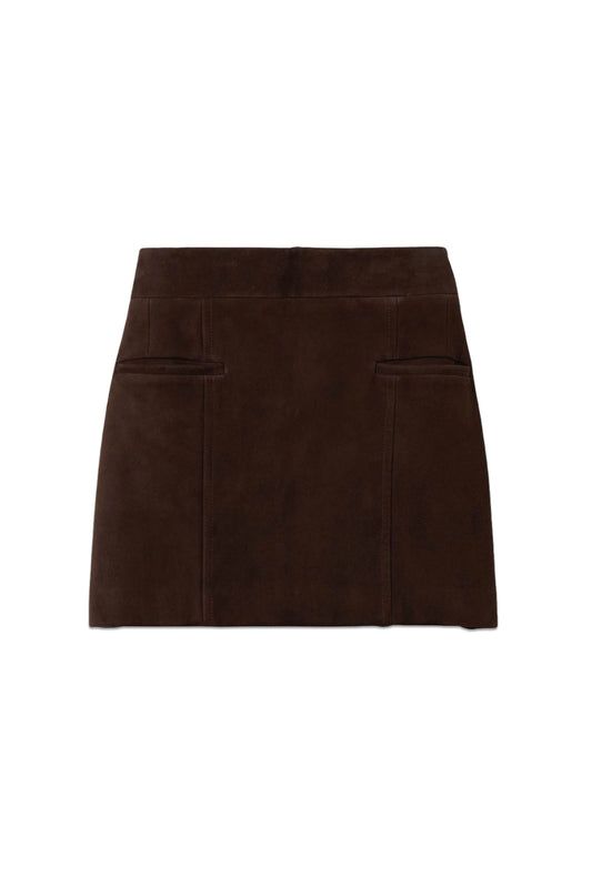 Saddler Suede Mini Skirt