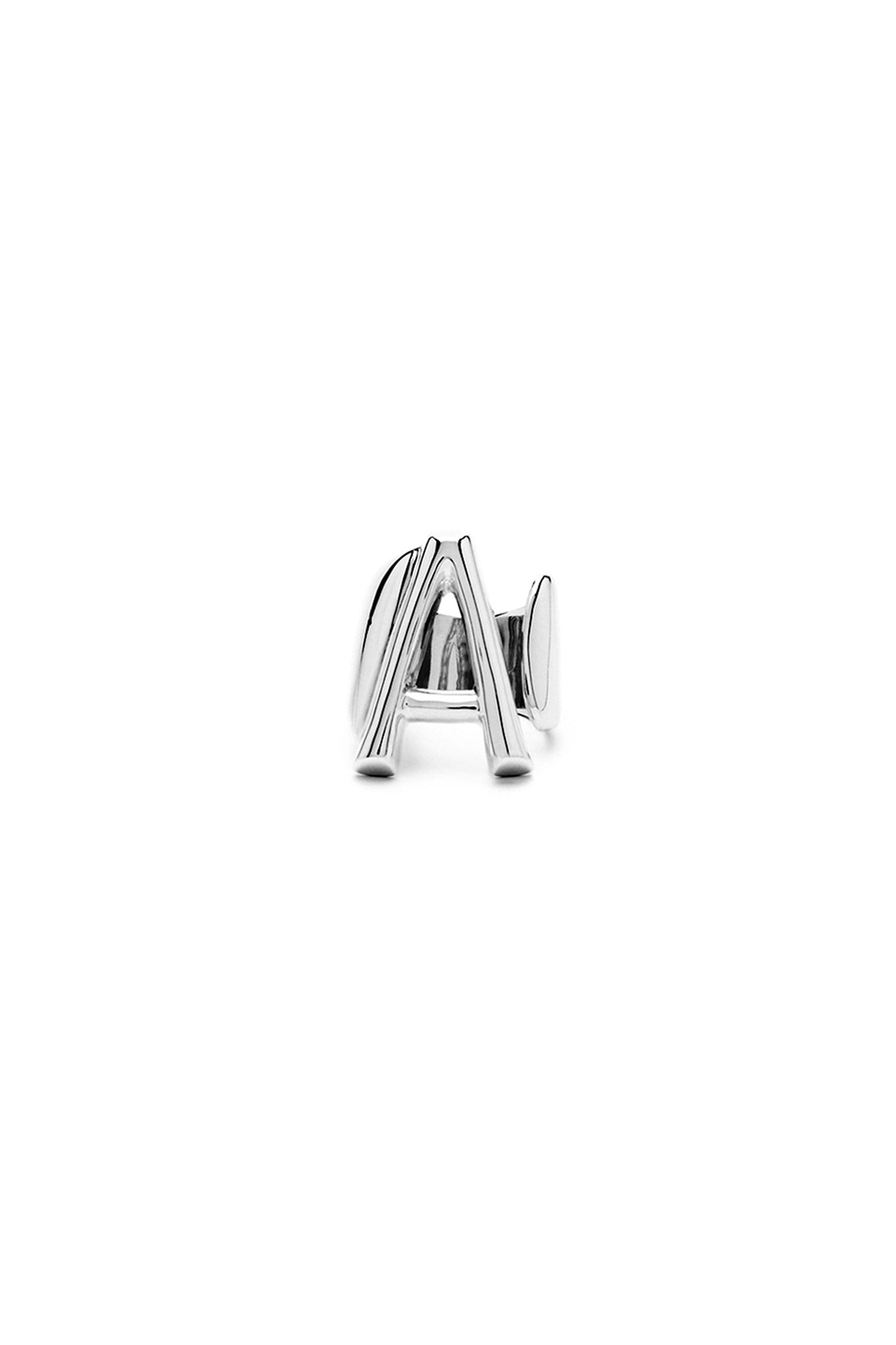 Silver Mini Alphabet Letter Ring