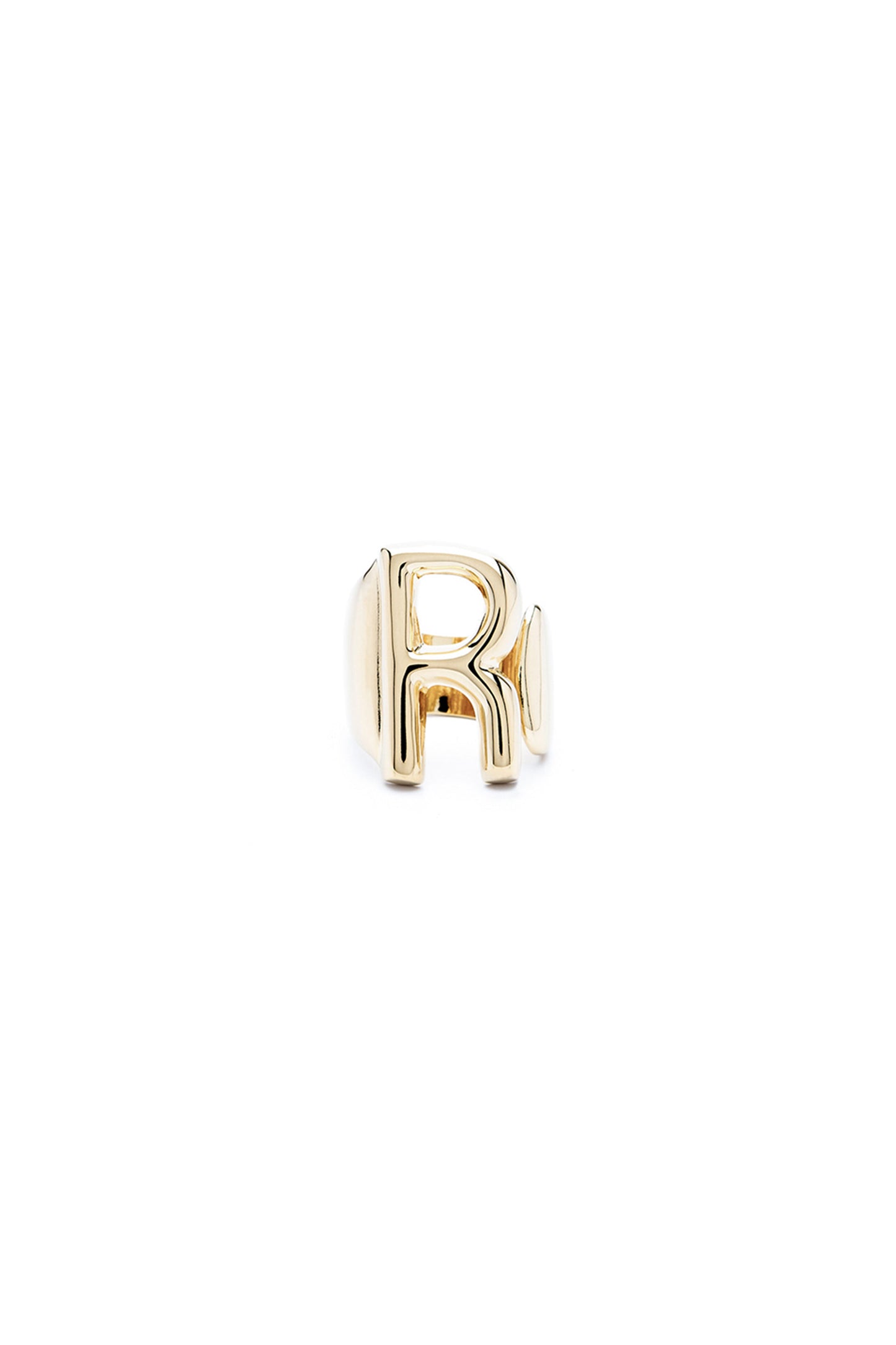 Gold Mini Alphabet Letter Ring