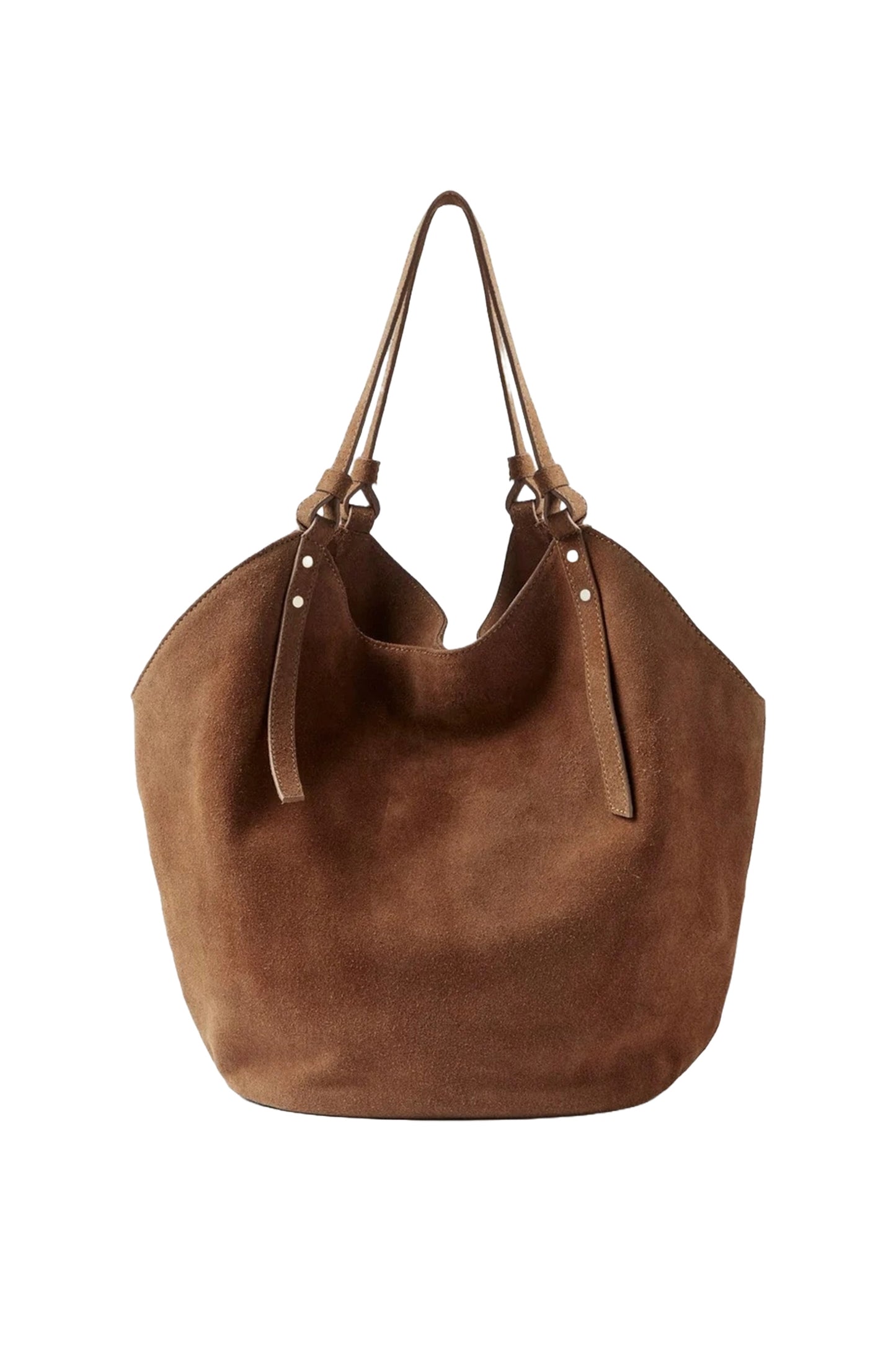 Tan Suede Shoulder Bag