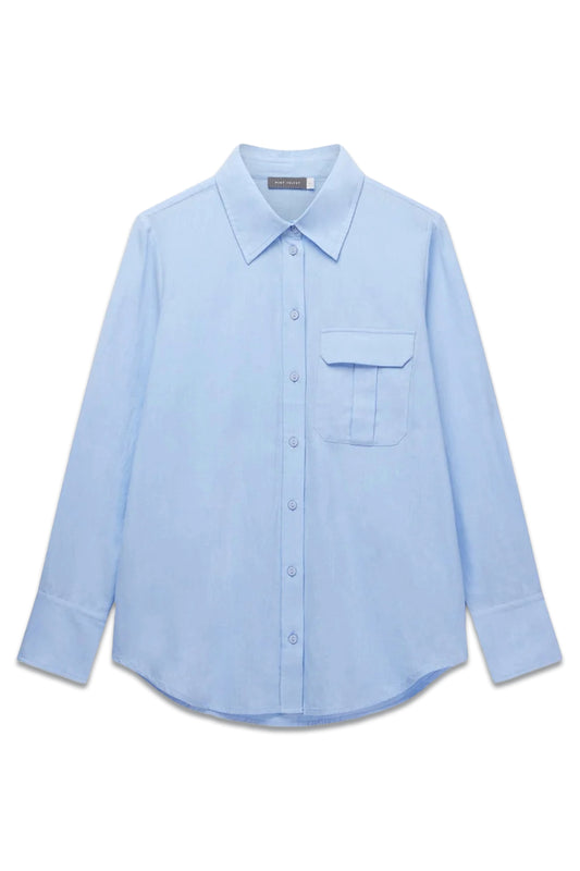 Blue Chambray Oversized Shirt