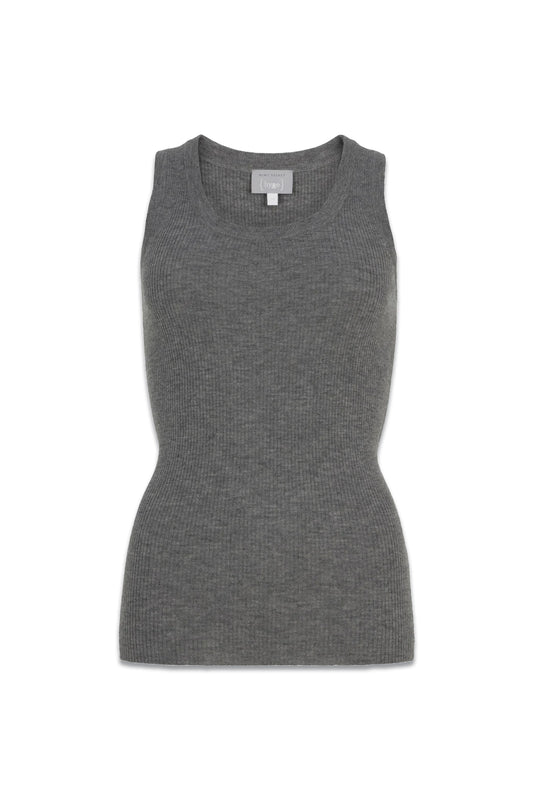 Grey Ribbed Vest