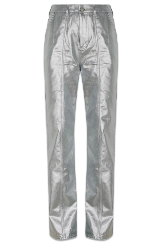 Silver Straight Jeans