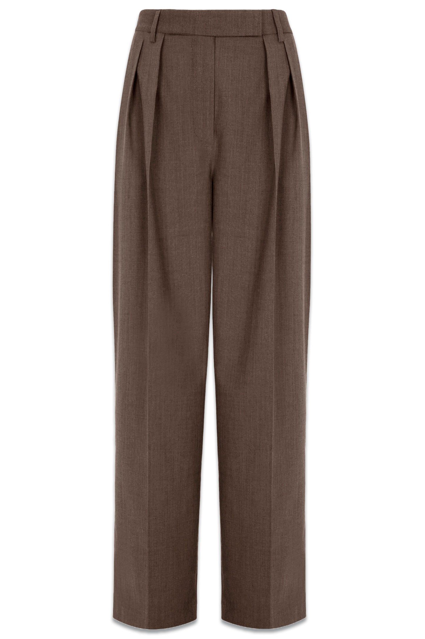 Brown Straight Trousers