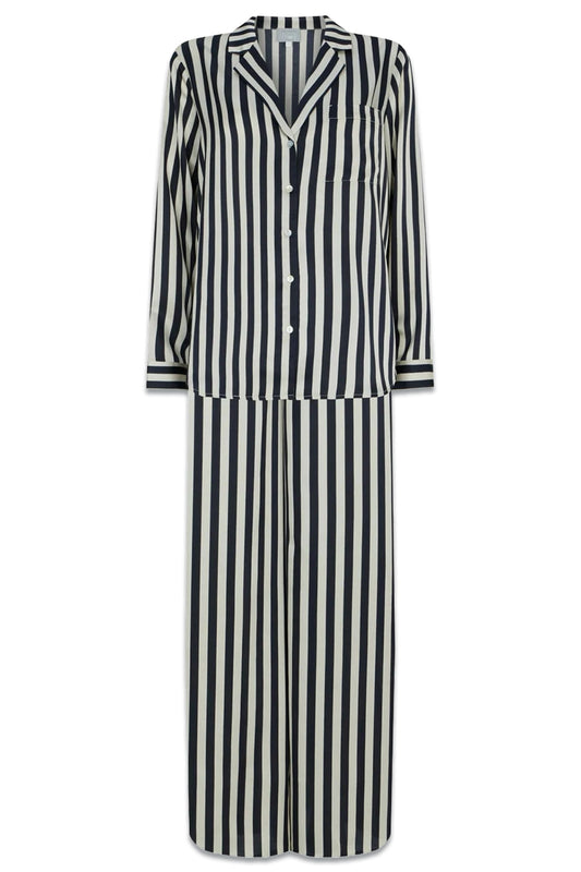 Navy Striped Pyjama Set