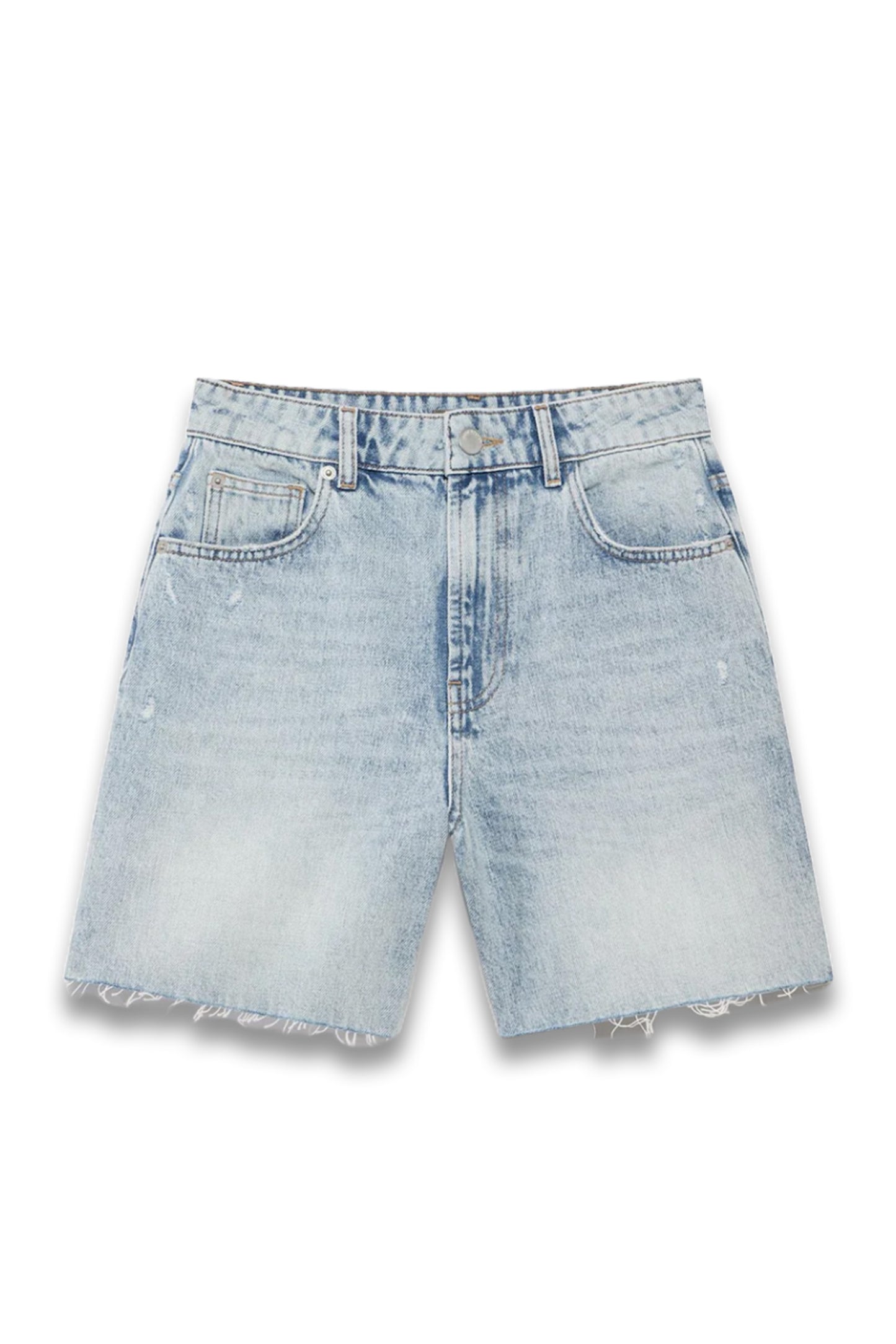 Light Indigo Denim Shorts