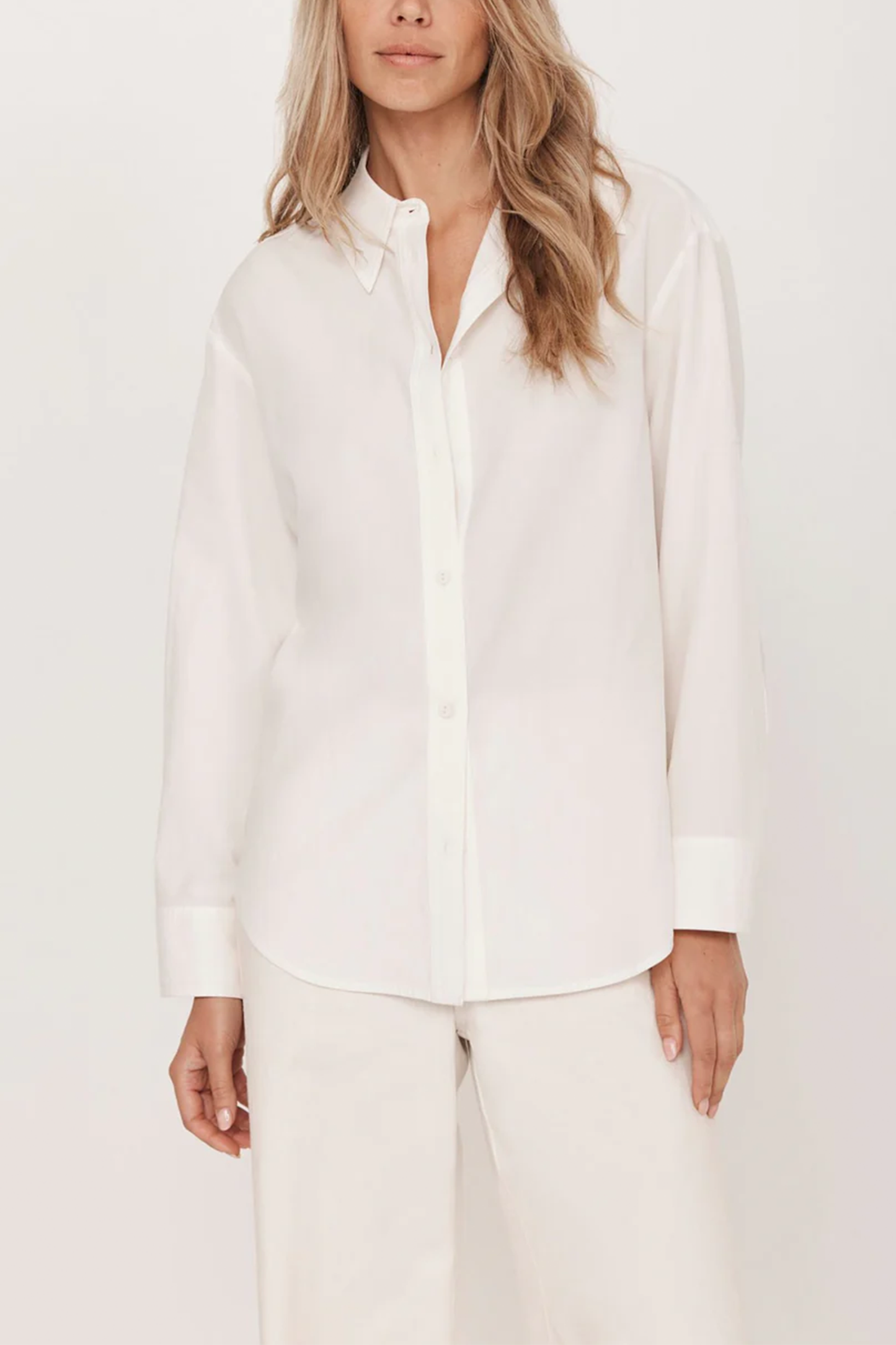 White Oversized Tailored Shirt