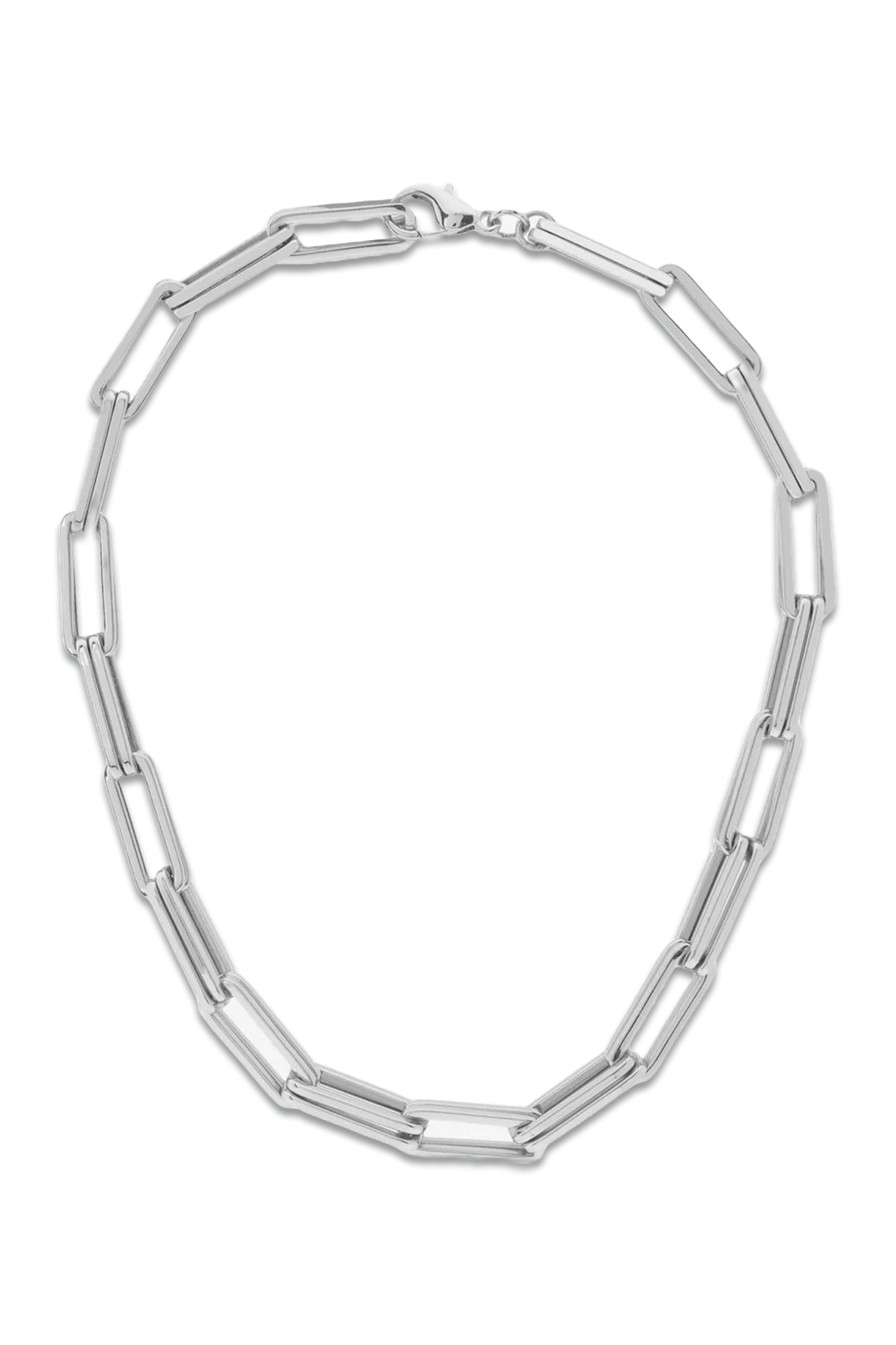 Silver Tone Square Necklace